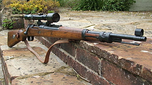 brown kar98k, gun, rifles, Bolt action rifle, mauser