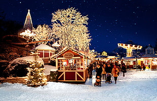 Christmas Village HD wallpaper