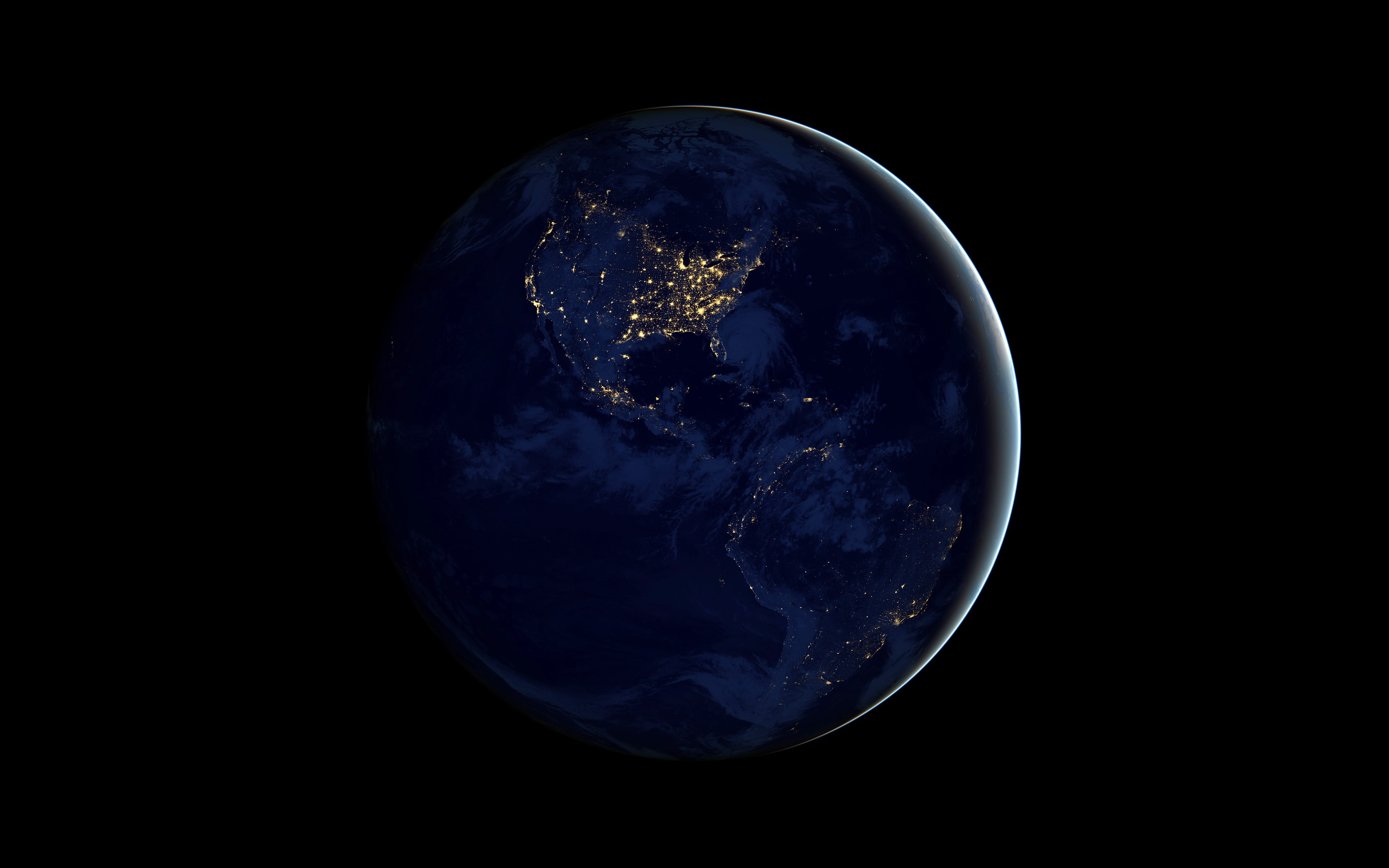 Earth illustration digital wallpaper, Earth, night, space, planet HD ...