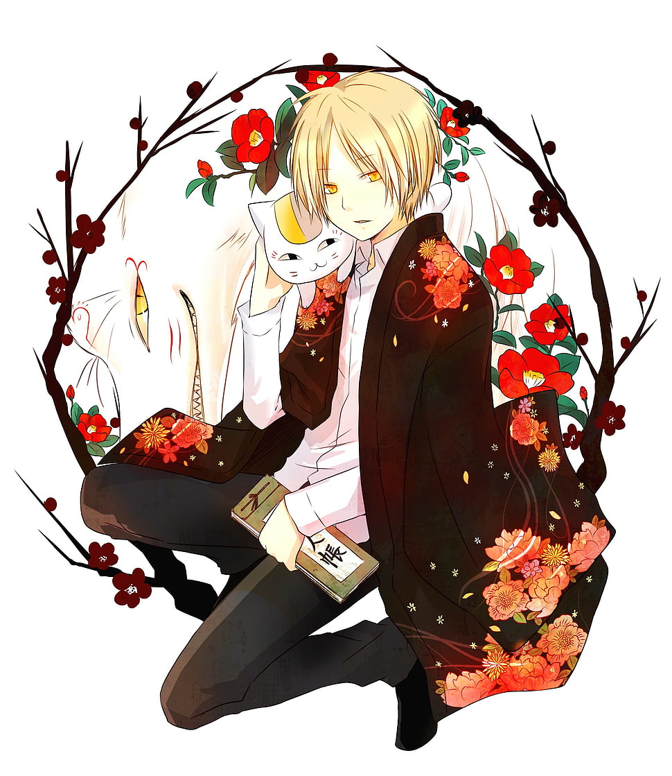yellow haired male anime character, Natsume Book of Friends, Natsume Yuujinchou HD wallpaper