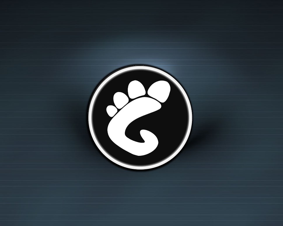 black and white round pin HD wallpaper