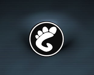 black and white round pin