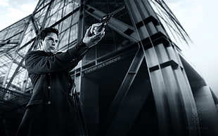black and white compound bow, Doctor Who, John Barrowman
