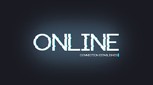 Online Connection Established logo HD wallpaper