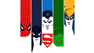 closeup photo of DC Justice League graphic wallpaper