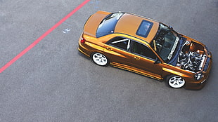 brown sedan, Subaru, Subaru Impreza  HD wallpaper