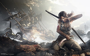 Lara Croft, Tomb Raider, video games, digital art