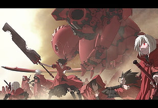 robotic anime wallpaper, anime HD wallpaper