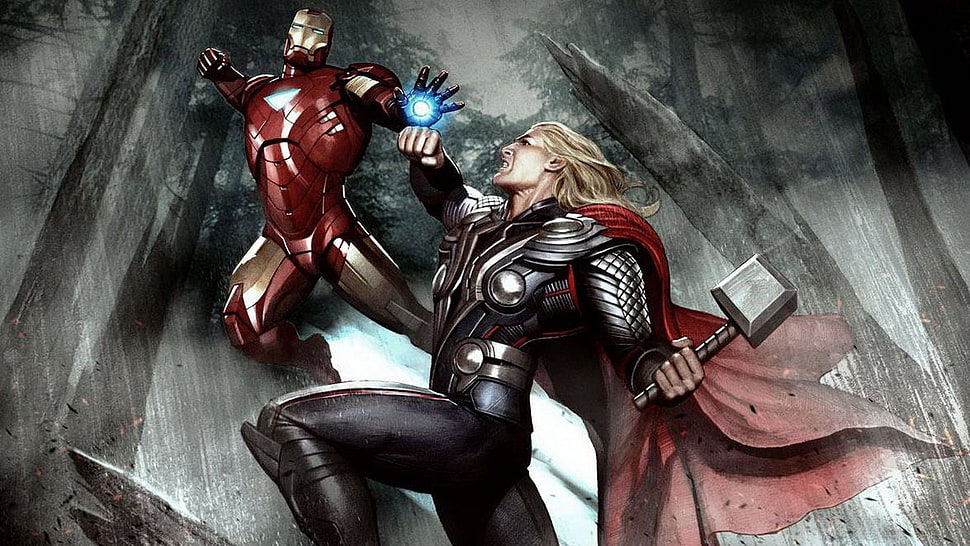movies, The Avengers, Iron Man, Thor HD wallpaper