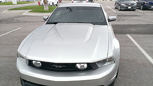 silver Ford Mustang, Ford Mustang, car, vehicle, Ford