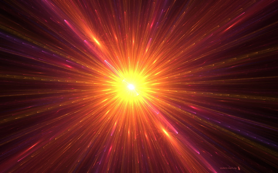 red and yellow light graphic wallpaper HD wallpaper