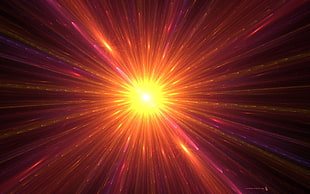 red and yellow light graphic wallpaper