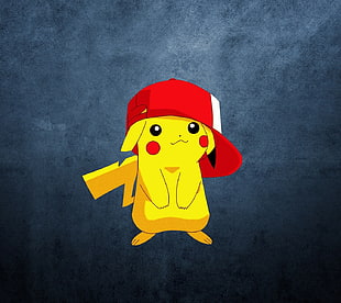 Pikachu wearing Ash's cap HD wallpaper