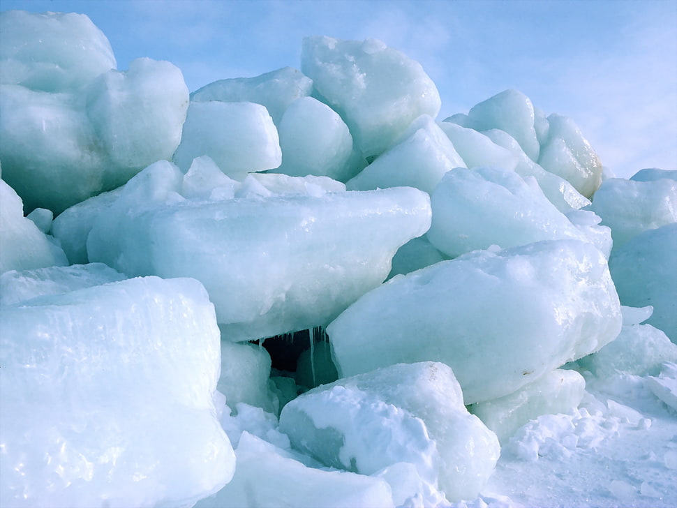 ice rocks HD wallpaper