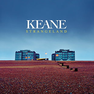Keane Strangeland text overlay, KEANE, album covers HD wallpaper