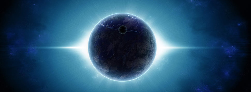 planet illustration HD wallpaper