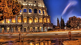 landscape photography of Coliseum, Rome HD wallpaper