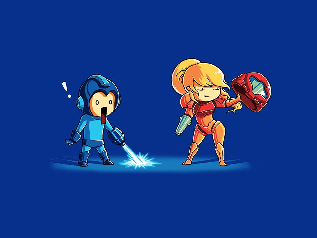 Mega Man, humor, Samus Aran