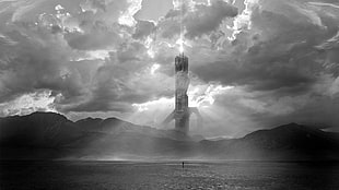 cumulonimbus clouds, The Dark Tower, Stephen King HD wallpaper