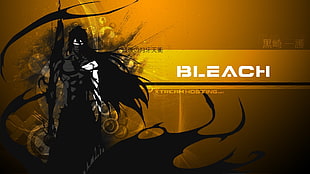 Bleach illustration, Bleach, Kurosaki Ichigo, Mugetsu, yellow background