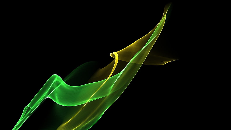 green illustration HD wallpaper