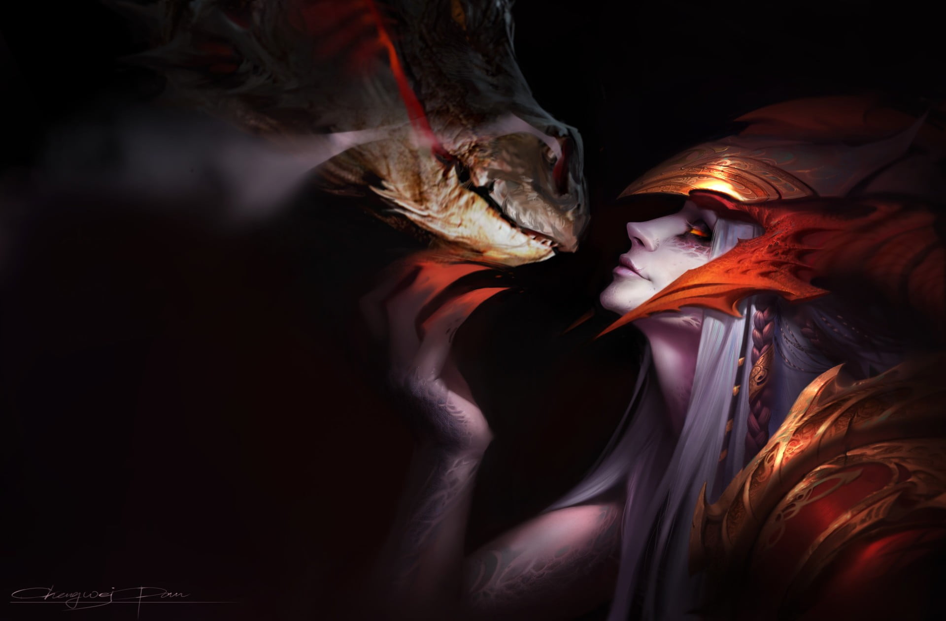 League Of Legend Shyvana Wallpaper League Of Legends Shyvana Dragon Shyvana League Of Legends Hd Wallpaper Wallpaper Flare