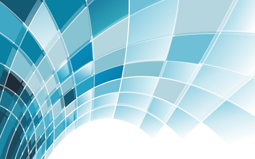 graphic wallpaper, digital art, CGI, minimalism, blue HD wallpaper