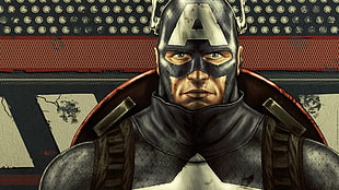 Captain America drawing, comics, Captain America, Steve Rogers HD wallpaper