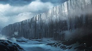 Game Of Thrones The Wall, Game of Thrones, fantasy art, artwork, The Wall HD wallpaper