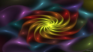 swirl lights HD wallpaper