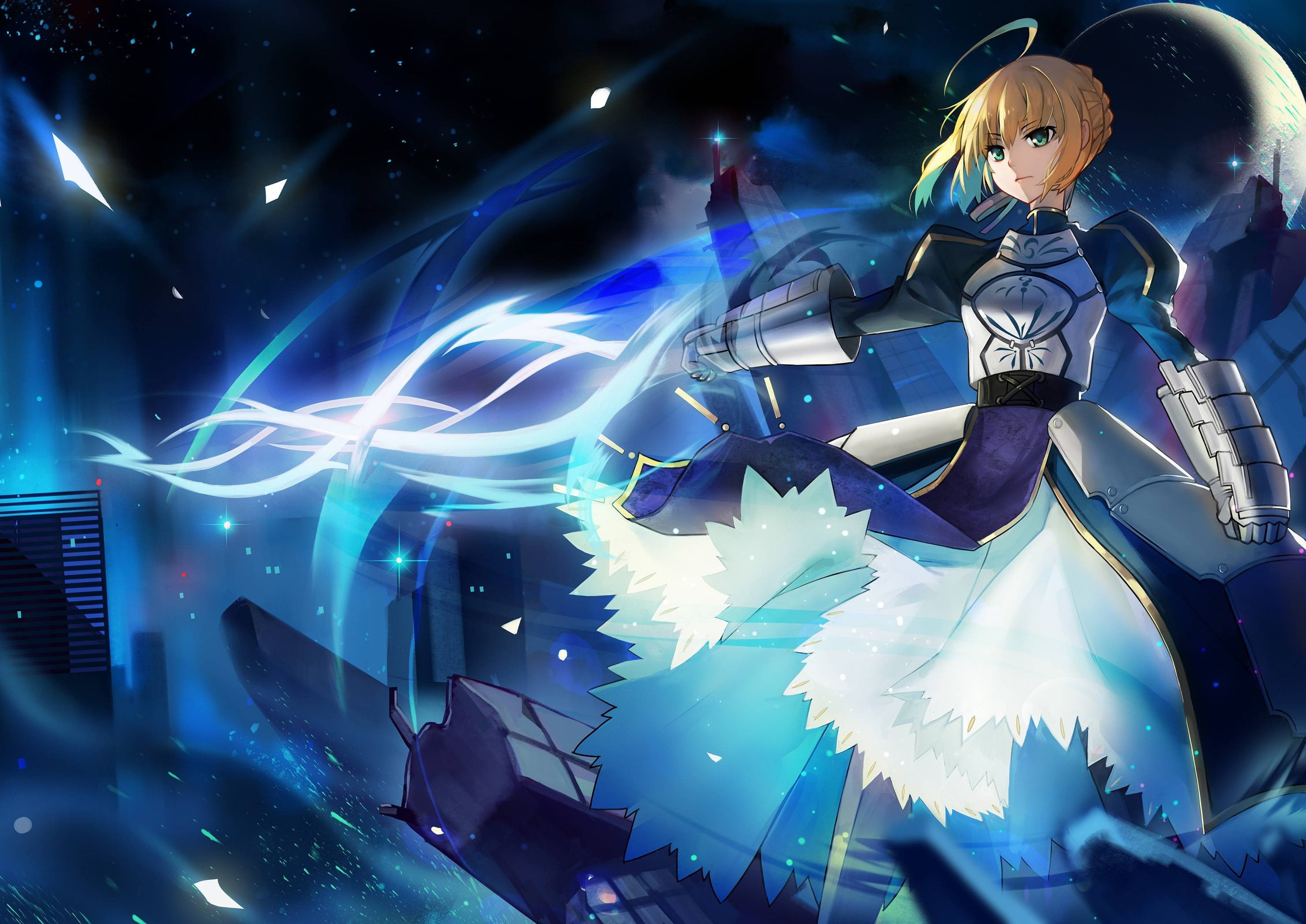 Female Anime Character Digital Wallpaper Saber Fate Series Anime Hd Wallpaper Wallpaper Flare