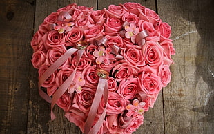 pink rose flower wreath