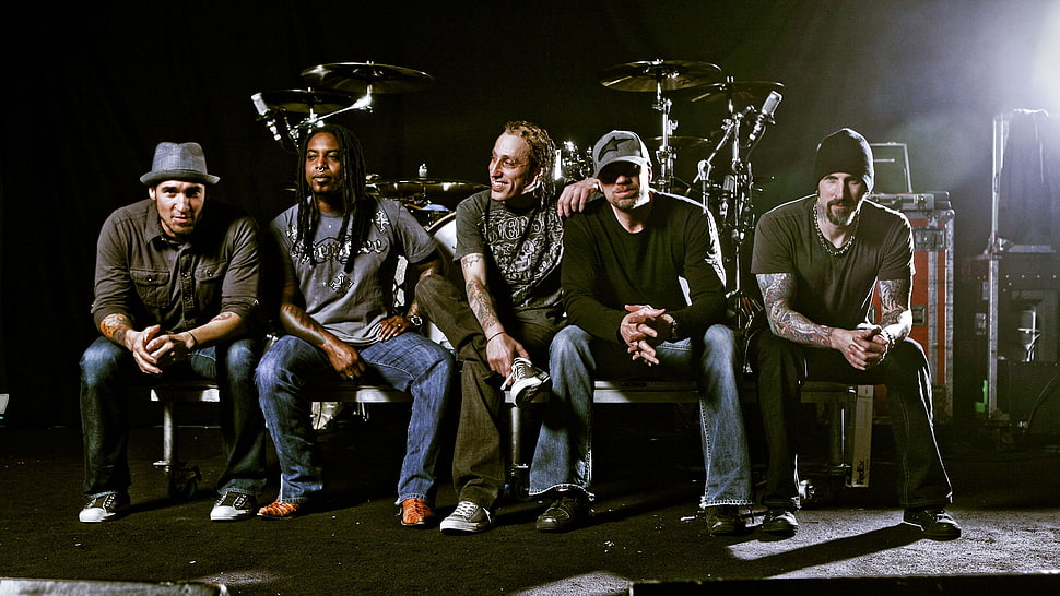 five group of people photo HD wallpaper