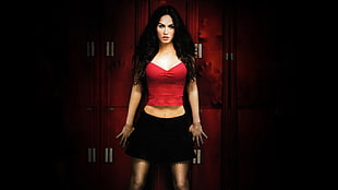 video game screenshot, vampires, Megan Fox, brunette, skirt HD wallpaper