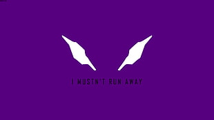 purple background with text overlay, Neon Genesis Evangelion, EVA Unit 01