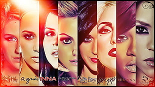 America singer collage photo HD wallpaper