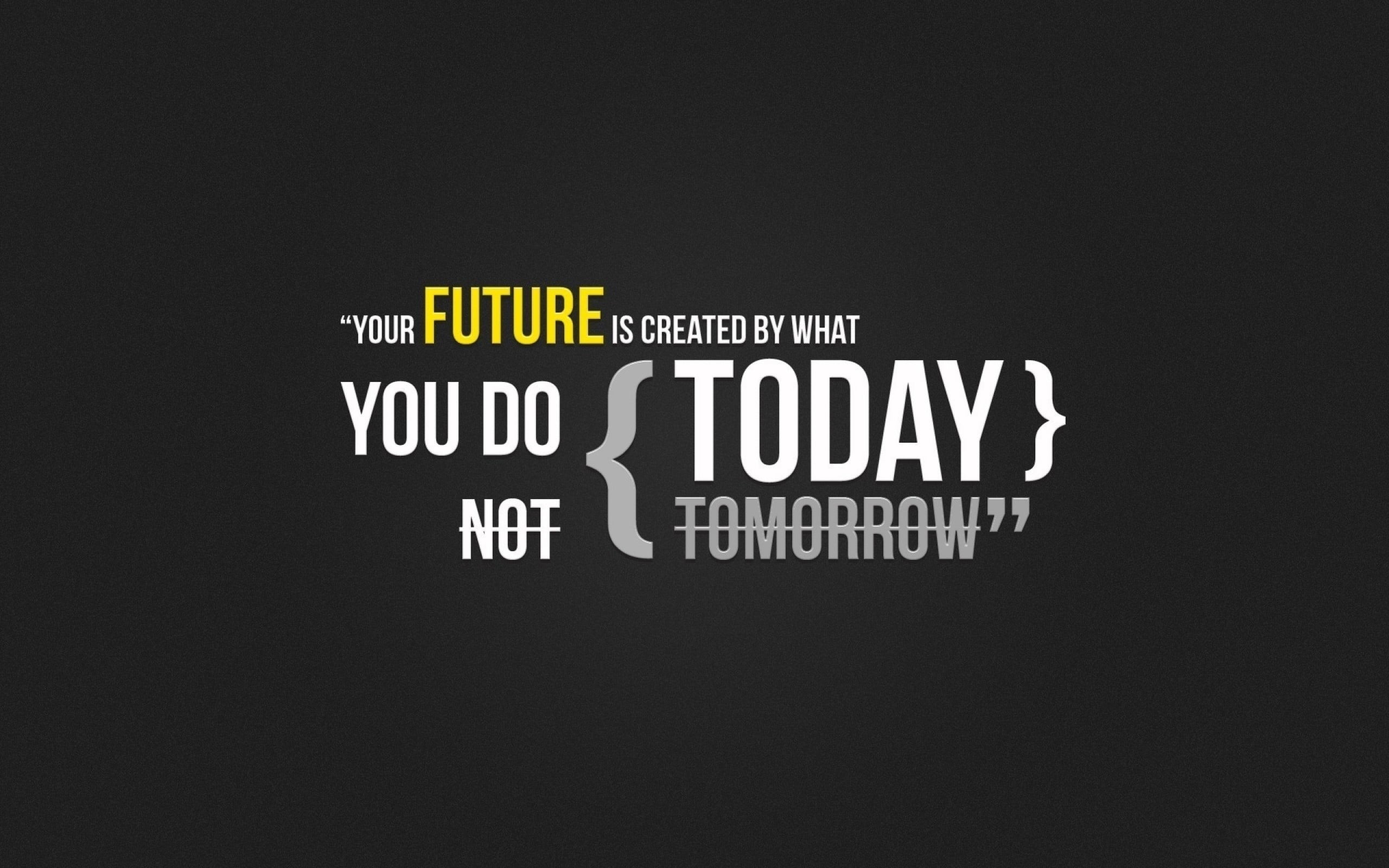your future is created by what you do today, quote, simple, motivational, minimalism