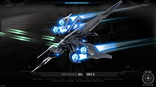 black and blue metal equipment, Star Citizen, Robert Space Industries HD wallpaper