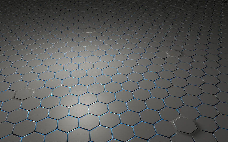 gray and blue surface HD wallpaper