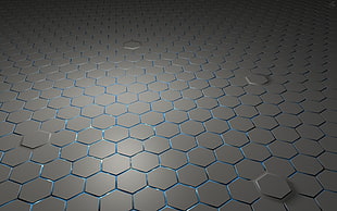gray and blue surface