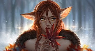 Elf woman animated illustration