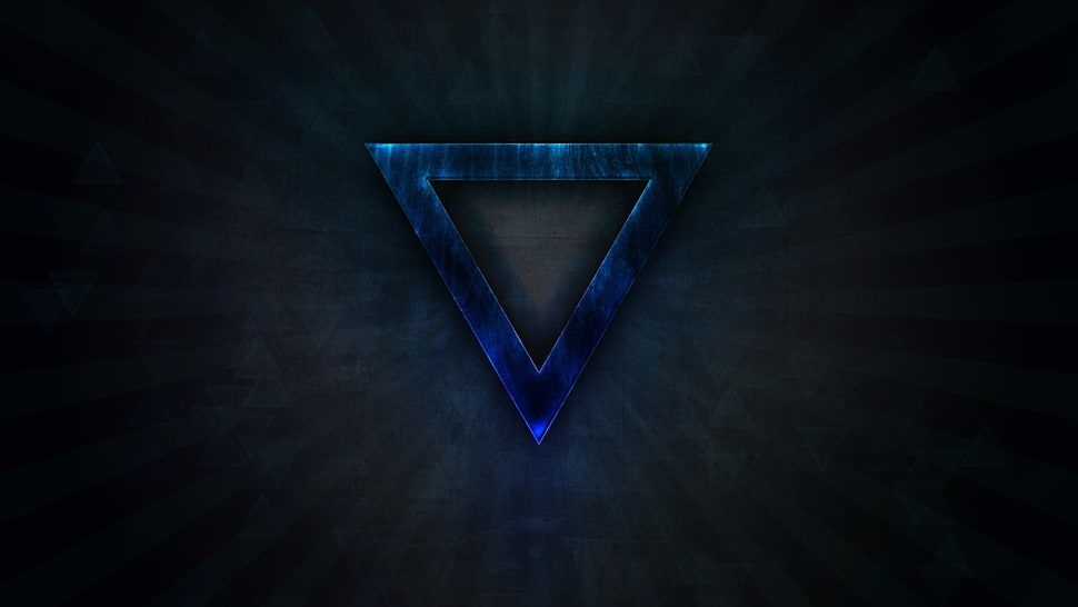 triangle illustration HD wallpaper