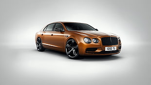 brown Bentley Continental HD wallpaper
