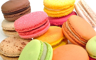 assorted macaroon lot, macaroons