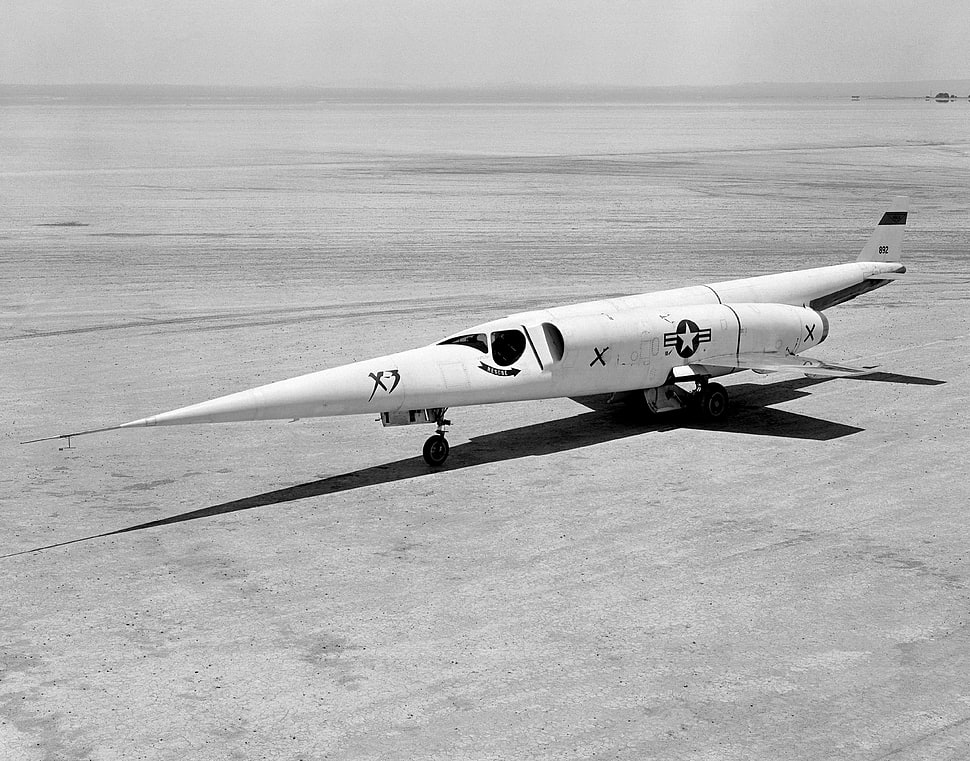 white airplane, Douglas X-3 Stiletto HD wallpaper
