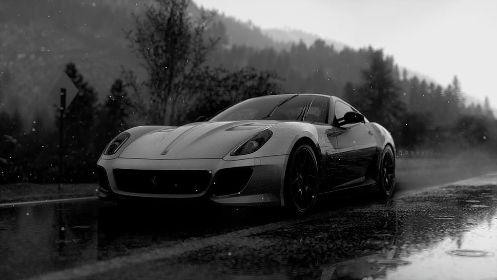 black coue, car HD wallpaper