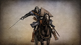 Video game poster, video games, knight, Mount &amp; Blade