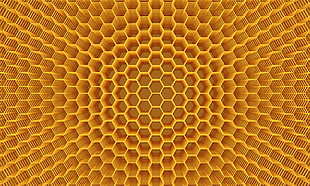 photo of yellow octagon pattern