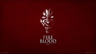 Fire Blood digital wallpaper HD wallpaper