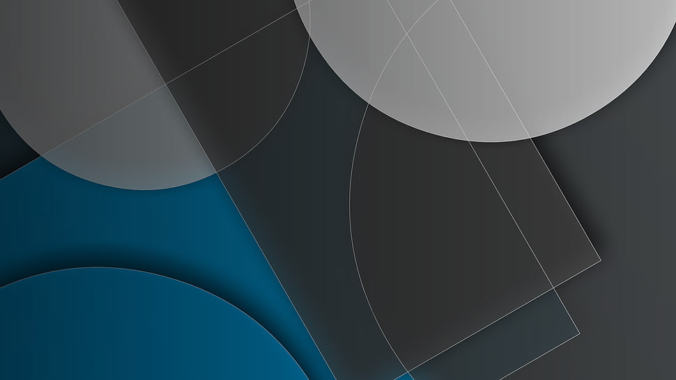 blue, white, gray, circle HD wallpaper